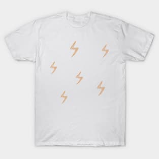 lightning bolt gold glitter pack T-Shirt